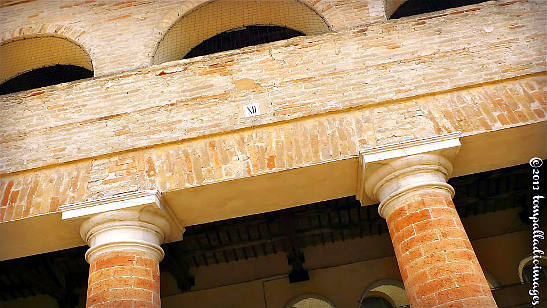 columns and arches of an ancient or medieval structure, Senigallia