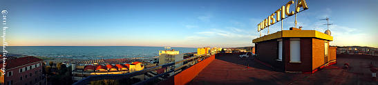 rooftop terrace of the Hotel Turistica