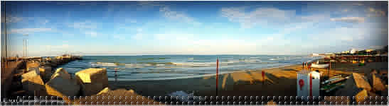 panoramic shot of Senigallia's beachfront