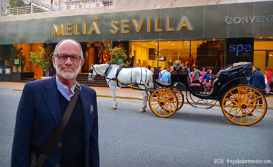 Pedro and his horse-drawn carriage, Seville