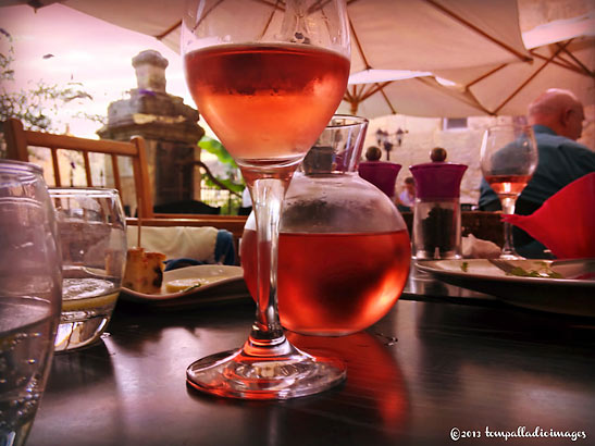 chilled wine at the Les Giron'dines, Saint-Emilion