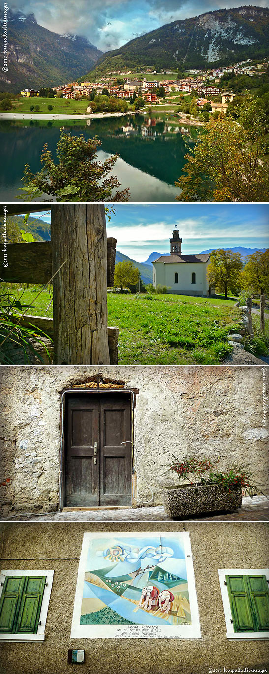 scenes at the villages near the Adamello Nature Park