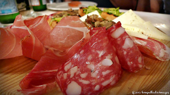 antipasti at the Ristorante-Pizzeria Ferrari, Perugia