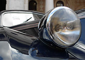 vintage car at a Vicenza fashion & auto show