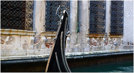 iron prow of a gondola - Venice, Italy