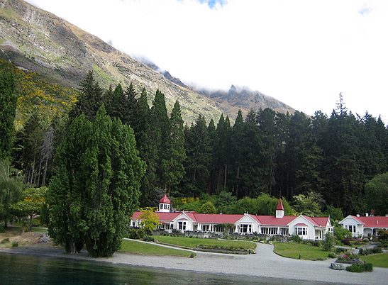 the Walter Peak High Country Farm on Lake Wakatipu's southwestern shores, South Island, NZ