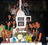 All Saints Day scene at a Philippine cemetery